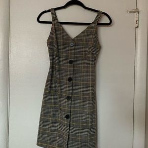 Preppy Buttoned Dress